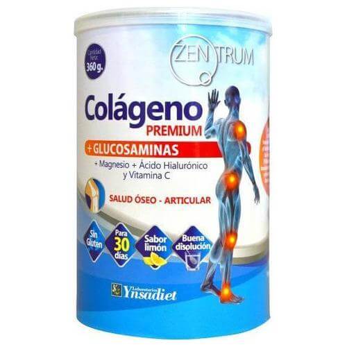 Zentrum - Colageno + Glucosaminas Premium Hidrolizado - Ynsadiet - 360 gramos