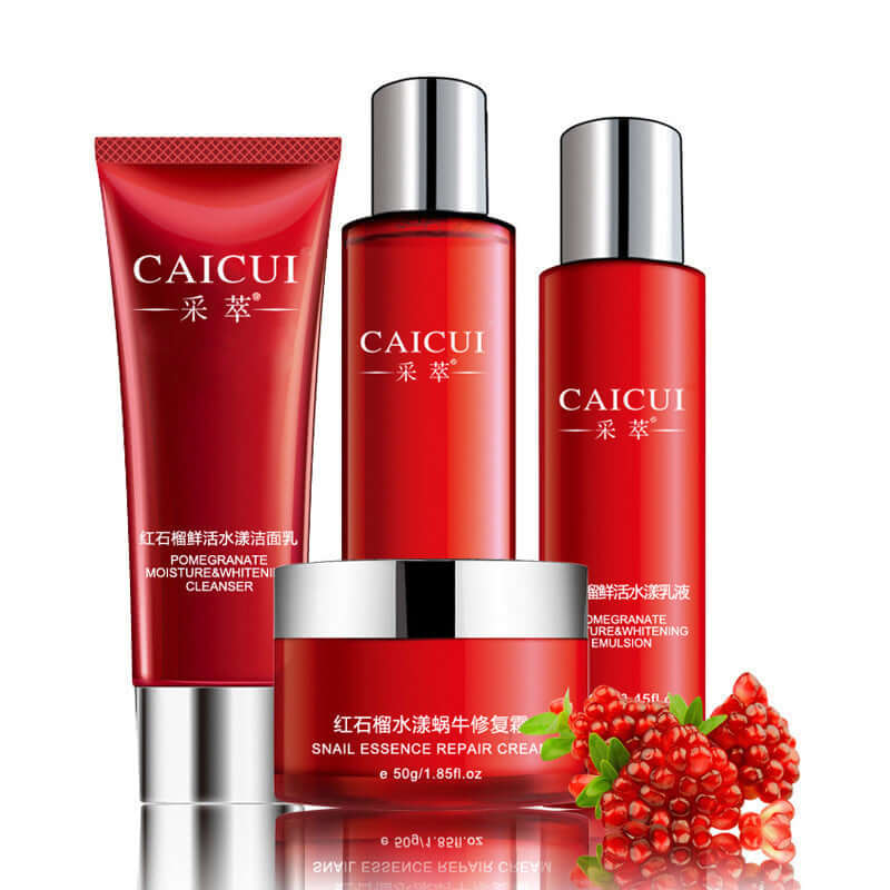 Set de granada Cosméticos hidratantes Productos para el cuidado de la piel
