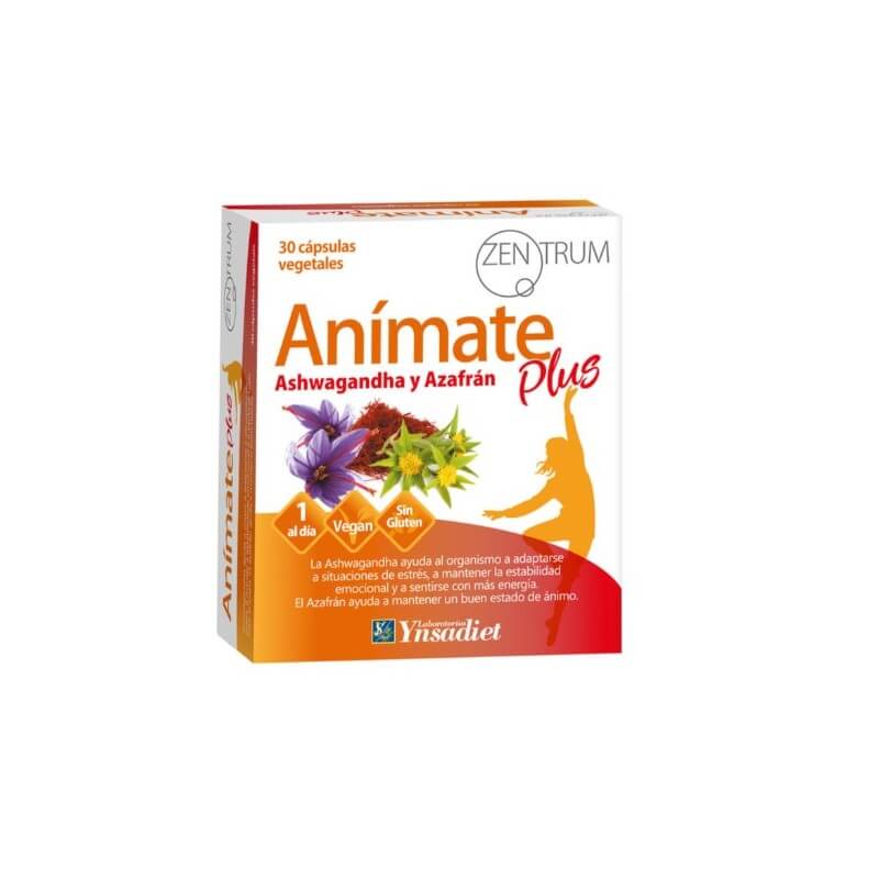 Animate Plus 30 Caps con Ashwagandha Zentrum- Ynsadiet
