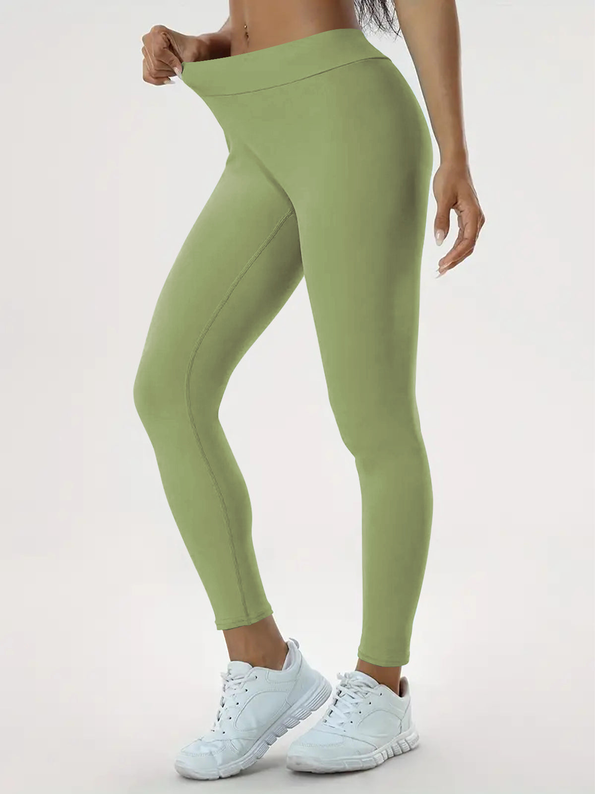 Pantalones de yoga para mujer Pantalones de fitness ajustados elásticos con elevación de cintura alta