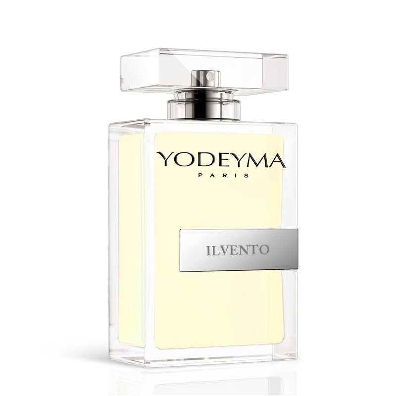 Yodeyma Ilvento Eau de Parfum 100ml bottle showcasing a fresh, aromatic fragrance.