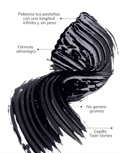 INFINILASH Máscara de Pestañas Farmasi - Cepillo TWIN-VORTEX