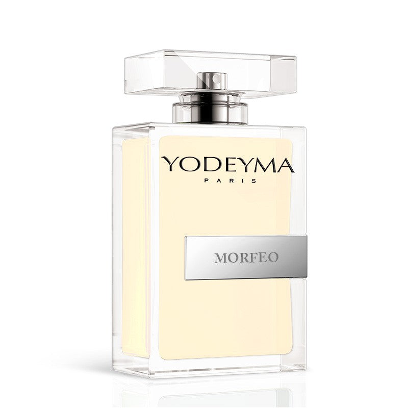 Morfeo Eau de Parfum Yodeyma bottle showcasing its elegant design and quality fragrance.