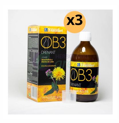 OB3 Jarabe 0% Azucar 475ml Ynsadiet