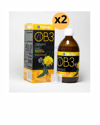 OB3 Jarabe 0% Azucar 475ml Ynsadiet