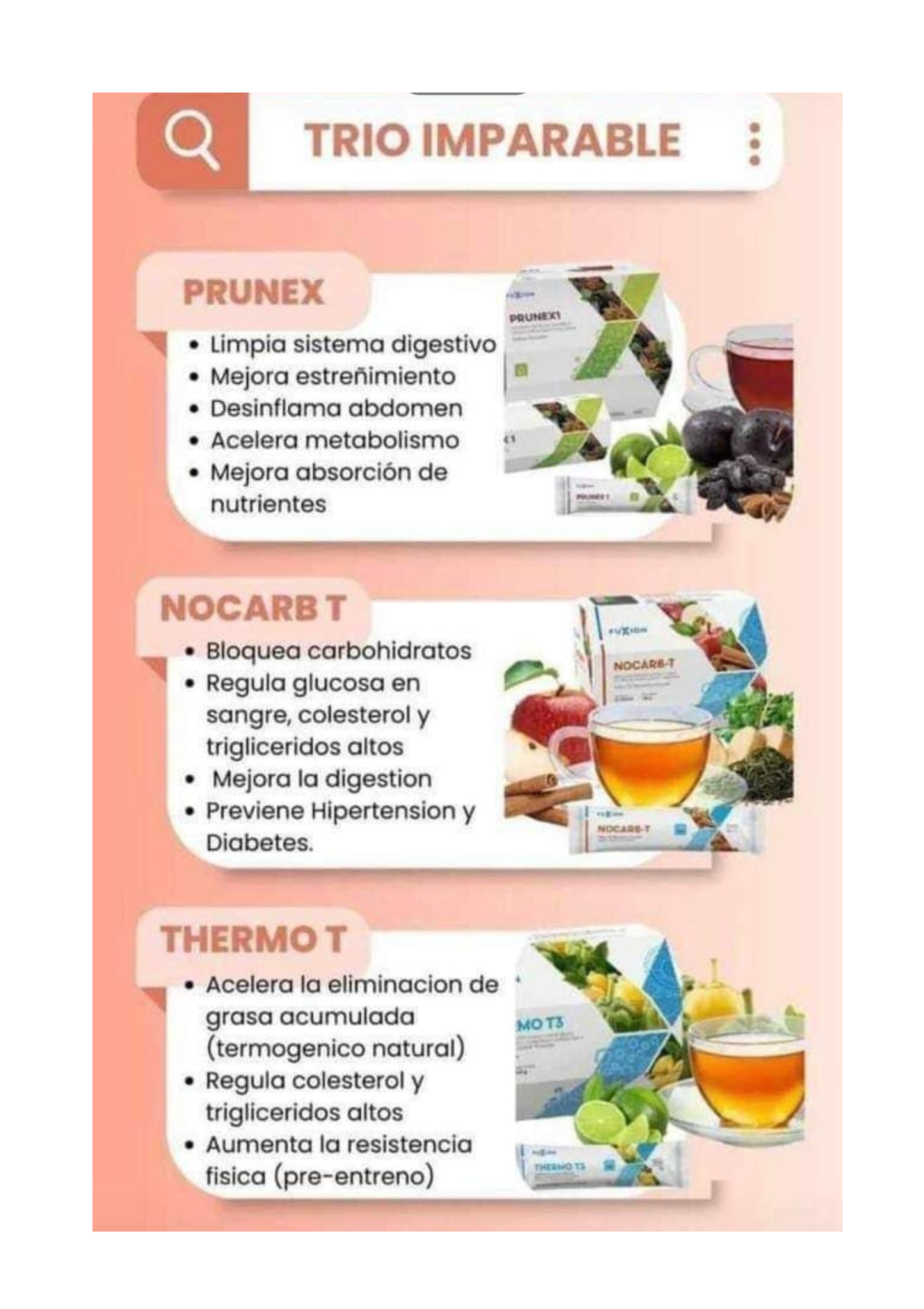 Nocarb-T Té Control de Carbohidratos con Fibras Naturales