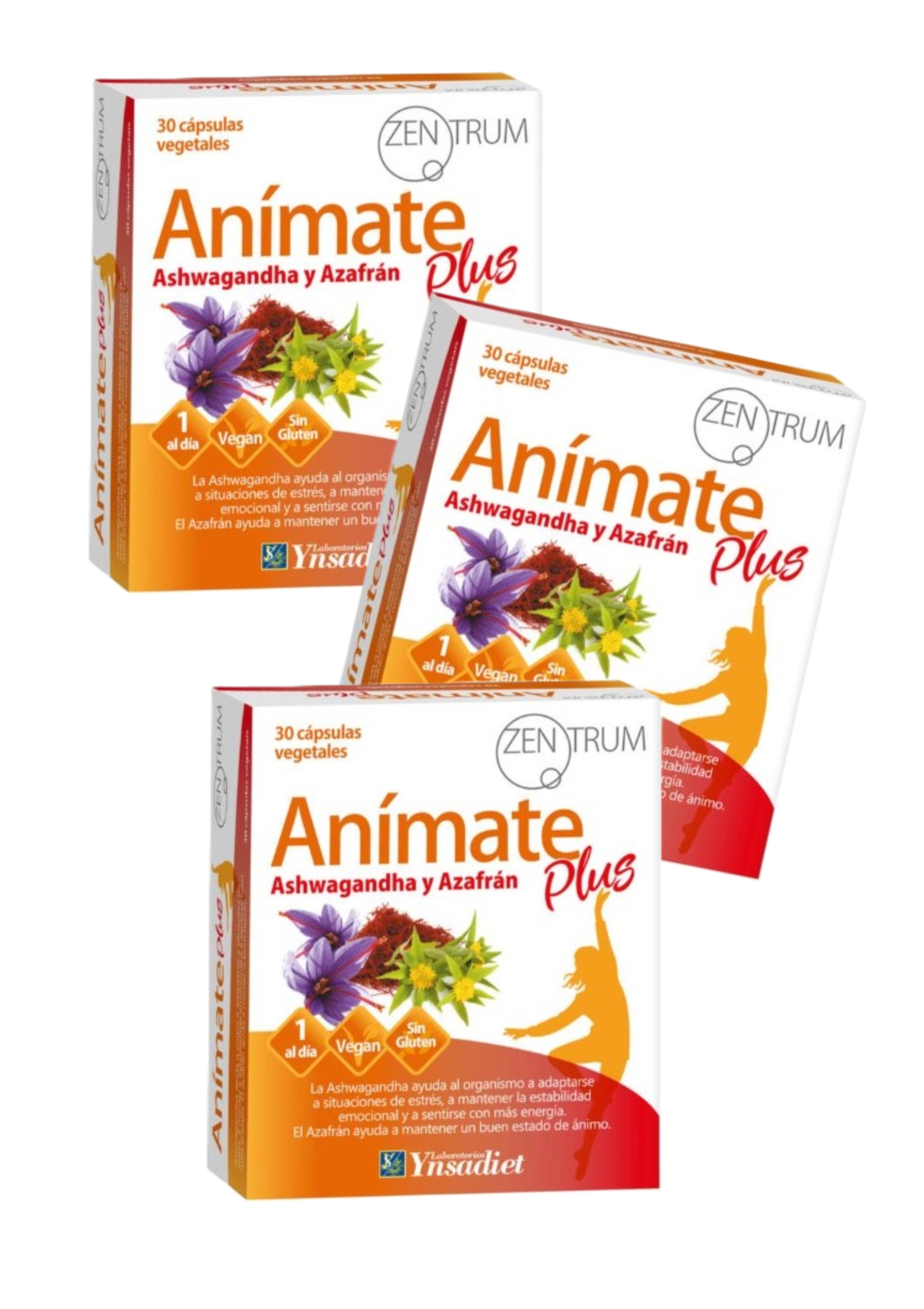 Animate Plus 30 Caps con Ashwagandha  Zentrum- Ynsadiet