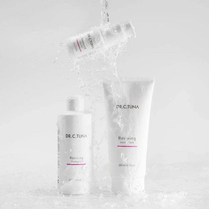 Lote 3 Productos Reviving Farmasi - Champú Mascarilla Aceite Ajo Cabello