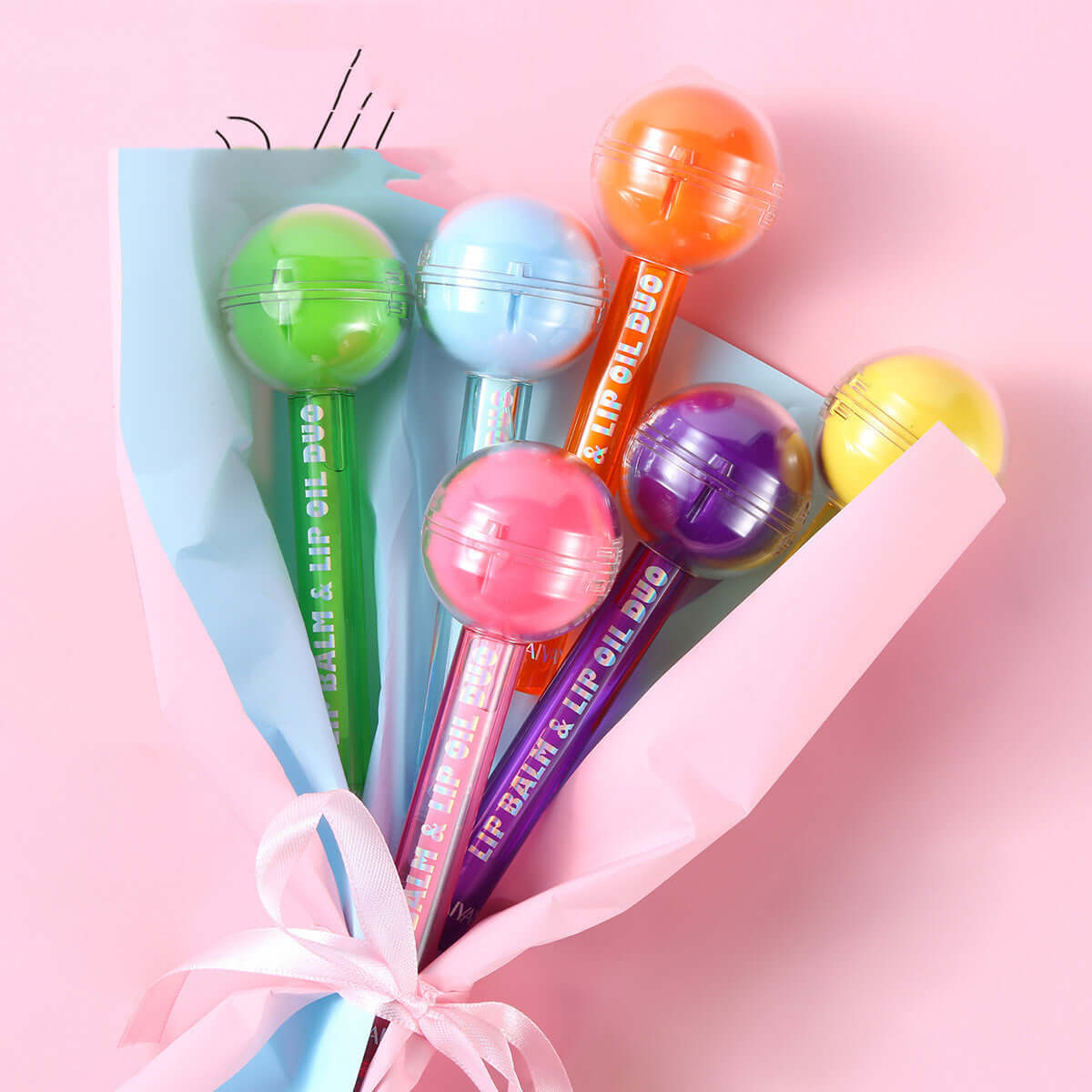 Lápiz labial que cambia de color Lollipop dos en uno