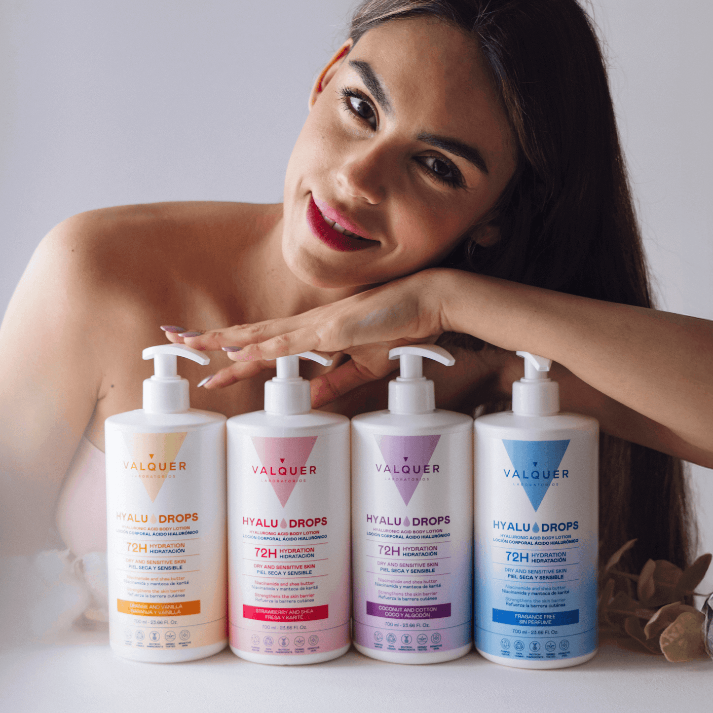 Hyaludrops Loción Corporal Naranja y Vainilla – Hidratación 72H - 700 ml